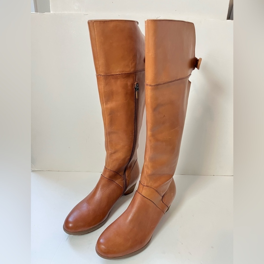 Dansko Dori Tan Leather Knee High Boots Women Size 39